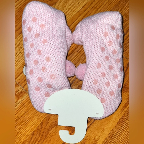 SO Cute Pig Cozy Knit Slippers, Pink - Picture 2 of 2